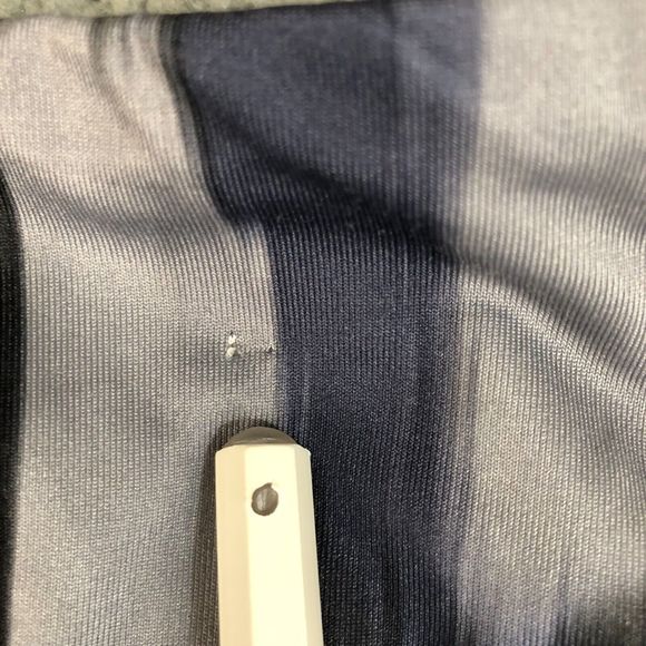 Reebok Leggings Womens Large‎ Gray Blue Stretch Skinny Leg Yoga Workout Gym Logo - Picture 2 of 9